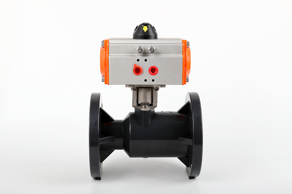 罗田气动法兰一体球阀